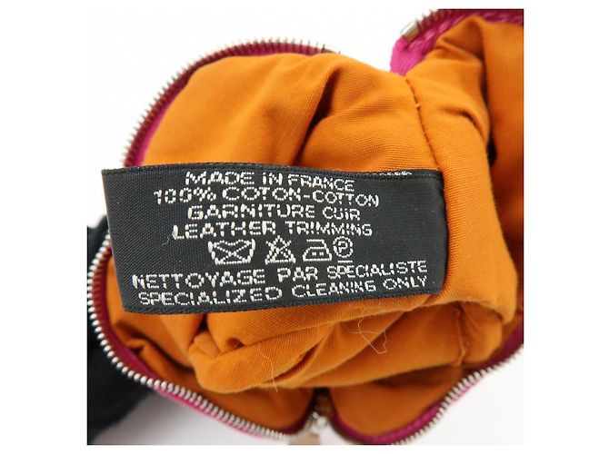 Hermès HERMES Bolide Pouch Mini Mini 16 Canvas Leather Cosmetic Pouch Pink - vista 24