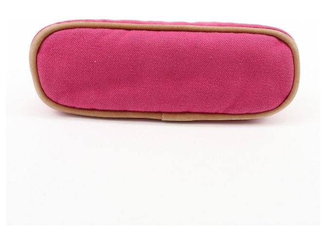 Hermès HERMES Bolide Pouch Mini Mini 16 Canvas Leather Cosmetic Pouch Pink - vista 5