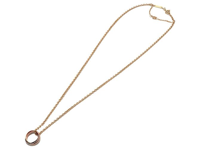 Collana Cartier Trinity K18 750YG/WG/PG Oro Giallo Bianco Rosa - vista 3
