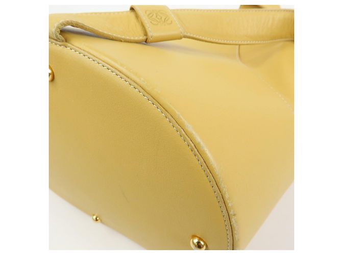 Zaino e Borsa a Tracolla LOEWE Anton Anagram in Pelle Mustard - vista 12