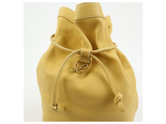 Zaino e Borsa a Tracolla LOEWE Anton Anagram in Pelle Mustard - vista 14