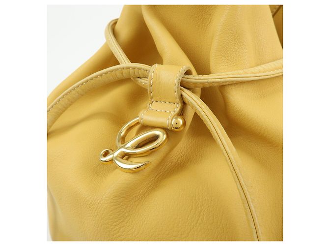 Zaino e Borsa a Tracolla LOEWE Anton Anagram in Pelle Mustard - vista 16