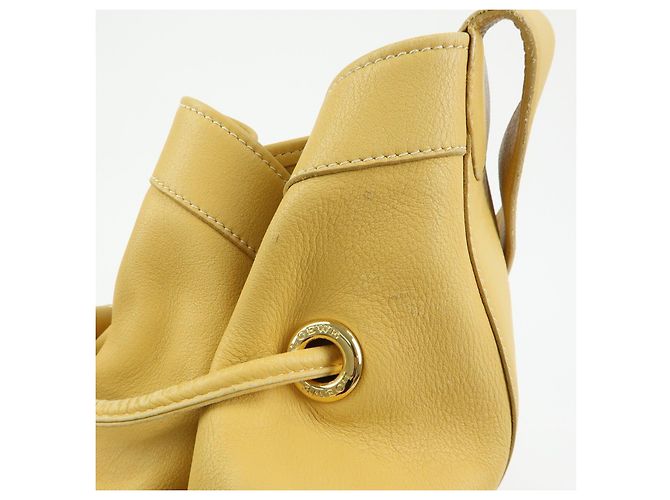 Zaino e Borsa a Tracolla LOEWE Anton Anagram in Pelle Mustard - vista 17
