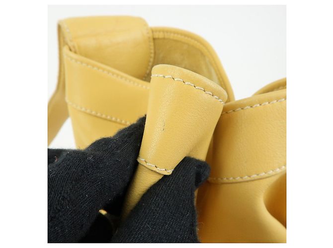 Zaino e Borsa a Tracolla LOEWE Anton Anagram in Pelle Mustard - vista 18