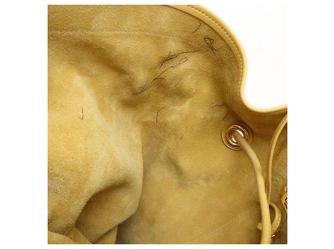 Zaino e Borsa a Tracolla LOEWE Anton Anagram in Pelle Mustard - vista 20