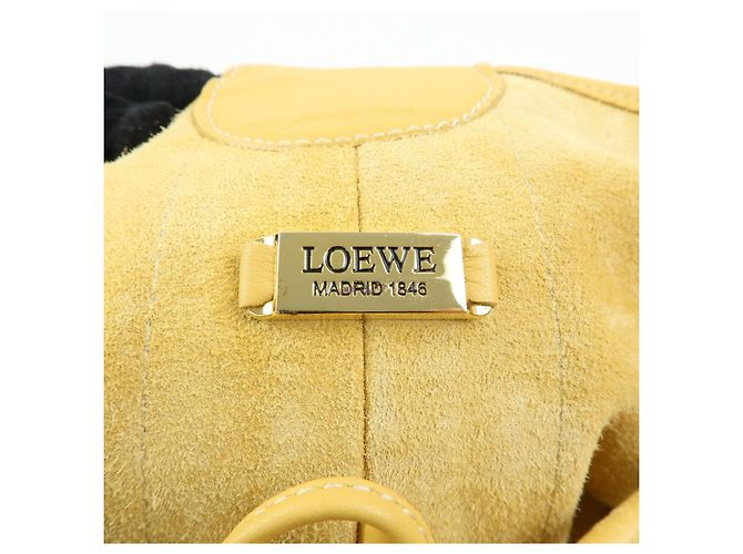 Zaino e Borsa a Tracolla LOEWE Anton Anagram in Pelle Mustard - vista 24