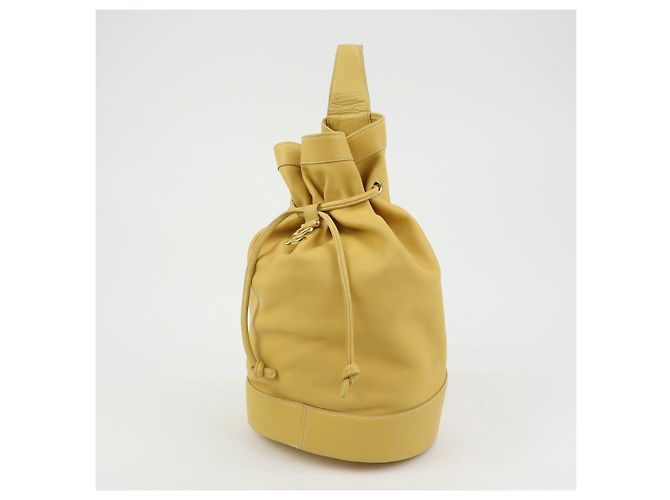 Zaino e Borsa a Tracolla LOEWE Anton Anagram in Pelle Mustard - vista 3