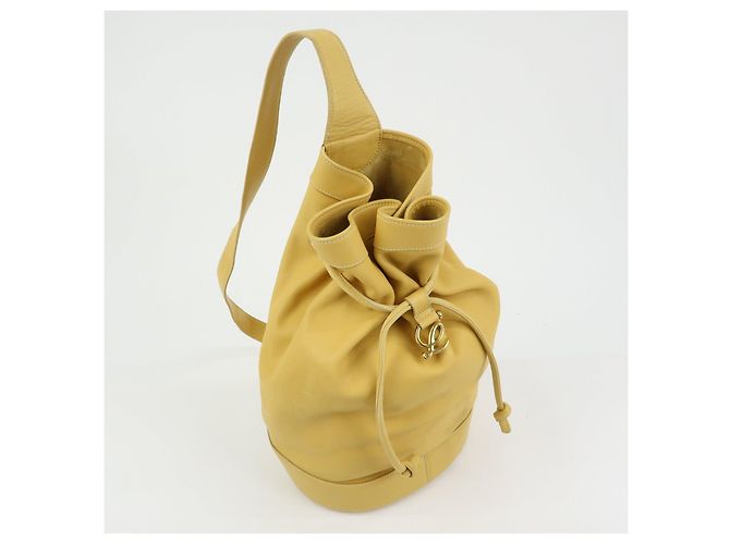 Zaino e Borsa a Tracolla LOEWE Anton Anagram in Pelle Mustard - vista 4