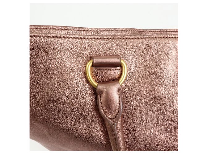 Borsa a mano e spalla 2Way PRADA in pelle Vitello Daino Rosa Metallizzato BN1713 - vista 18