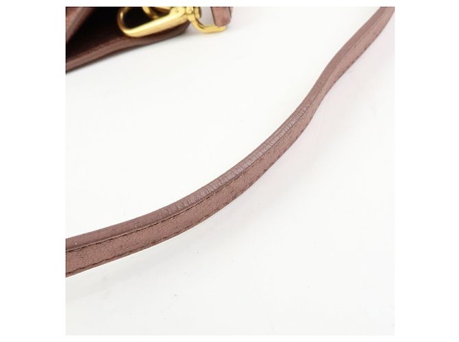 Borsa a mano e spalla 2Way PRADA in pelle Vitello Daino Rosa Metallizzato BN1713 - vista 9