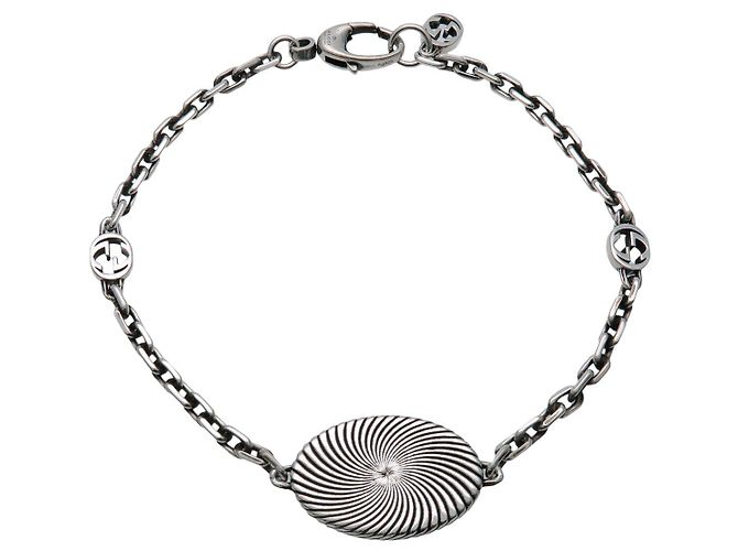 GUCCI Bracciale a catena Interlocking G #19 SV925 Silver 627749-J8400-0701 - vista 2