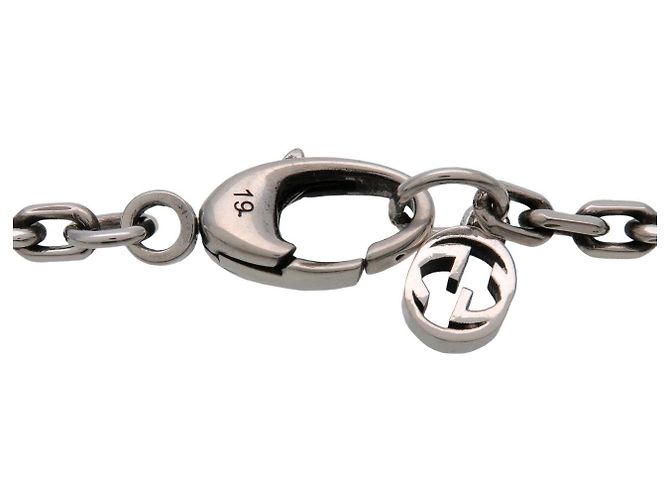 GUCCI Bracciale a catena Interlocking G #19 SV925 Silver 627749-J8400-0701 - vista 7