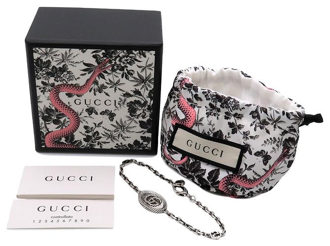 GUCCI Bracciale a catena Interlocking G #19 SV925 Silver 627749-J8400-0701 - vista 9