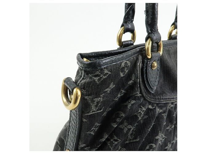 Louis Vuitton Monogram Denim Neo Cabby GM 2Way Bag Hand Bag Noir M95352 - vista 14
