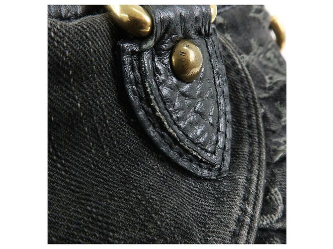 Louis Vuitton Monogram Denim Neo Cabby GM 2Way Bag Hand Bag Noir M95352 - vista 17