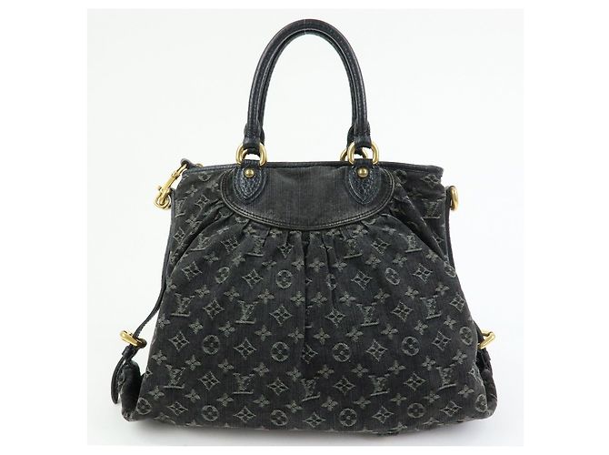 Louis Vuitton Monogram Denim Neo Cabby GM 2Way Bag Hand Bag Noir M95352 - vista 2