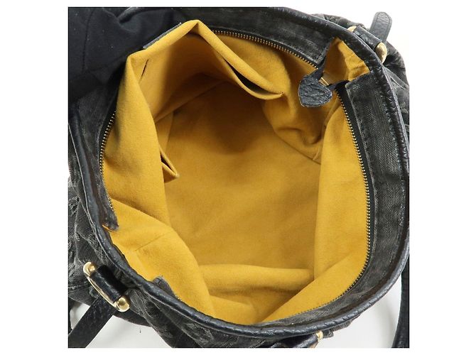 Louis Vuitton Monogram Denim Neo Cabby GM 2Way Bag Hand Bag Noir M95352 - vista 20