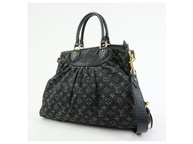 Louis Vuitton Monogram Denim Neo Cabby GM 2Way Bag Hand Bag Noir M95352 - vista 3