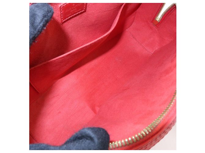 Borsa a mano Louis Vuitton Epi Leather Jasmine Castilian Red M52087 - vista 21