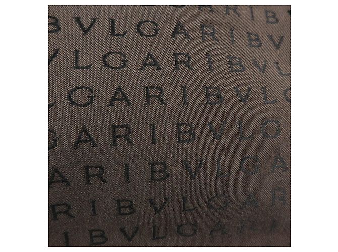 Bulgari Borsa a tracolla e borsa a mano BVLGARI Logomania Canvas Leather Brown - vista 17