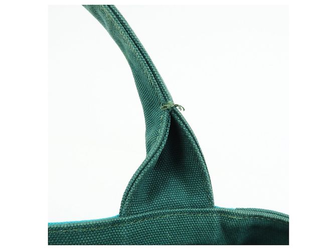 Borsa Tote 2Way PRADA Logo Canapa Triangle Logo Green Blue BN2642 - vista 10