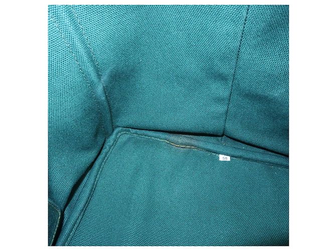 Borsa Tote 2Way PRADA Logo Canapa Triangle Logo Green Blue BN2642 - vista 23