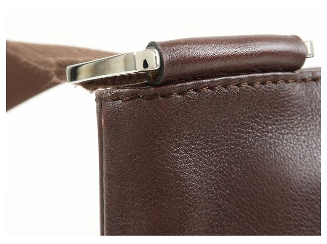 LOEWE Borsa a tracolla Anagram in pelle Borsa crossbody Marrone - vista 13
