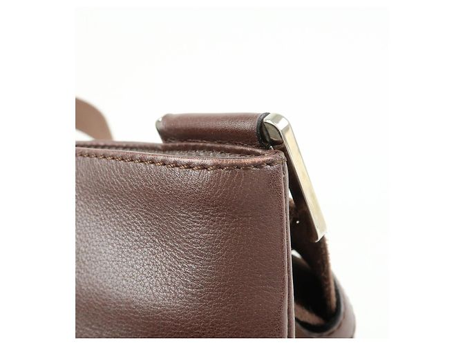 LOEWE Borsa a tracolla Anagram in pelle Borsa crossbody Marrone - vista 14