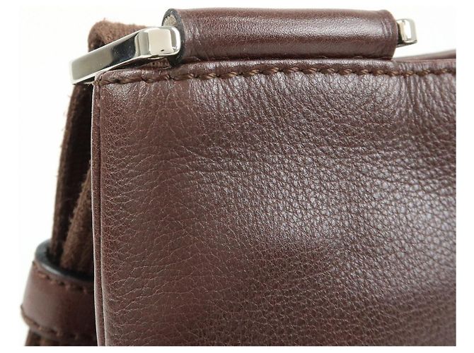 LOEWE Borsa a tracolla Anagram in pelle Borsa crossbody Marrone - vista 15