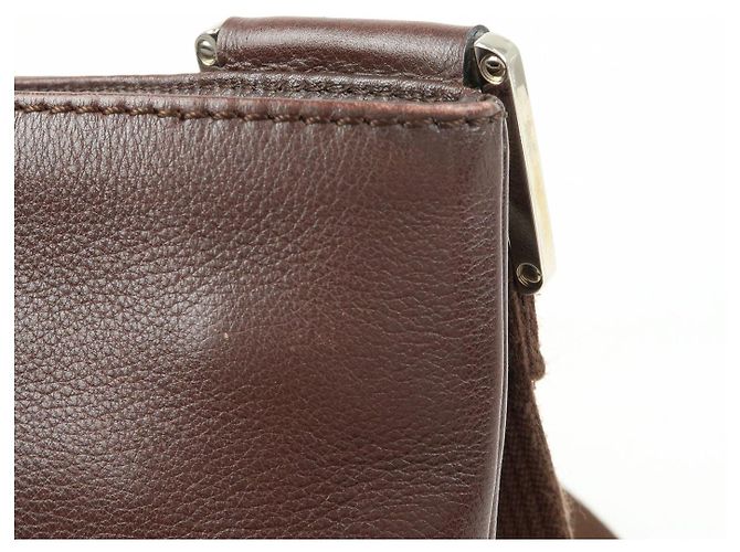 LOEWE Borsa a tracolla Anagram in pelle Borsa crossbody Marrone - vista 16
