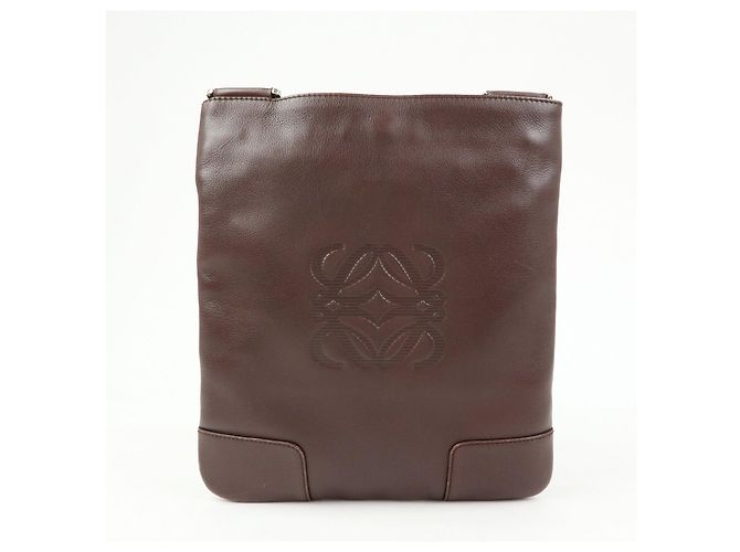 LOEWE Borsa a tracolla Anagram in pelle Borsa crossbody Marrone - vista 2