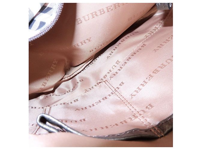 BURBERRY Borsa a tracolla in nylon e pelle Khaki - vista 22
