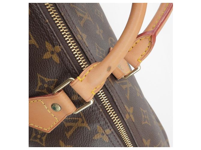 Louis Vuitton Monogram Speedy 40 Borsa a Mano Borsa Boston Marrone M41522 - vista 10