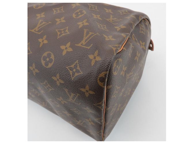 Louis Vuitton Monogram Speedy 40 Borsa a Mano Borsa Boston Marrone M41522 - vista 12