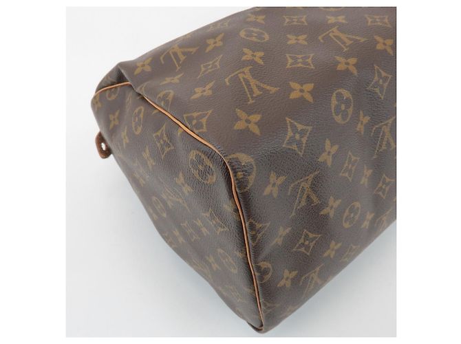 Louis Vuitton Monogram Speedy 40 Borsa a Mano Borsa Boston Marrone M41522 - vista 13