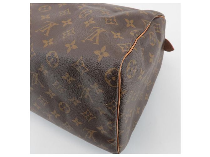 Louis Vuitton Monogram Speedy 40 Borsa a Mano Borsa Boston Marrone M41522 - vista 14