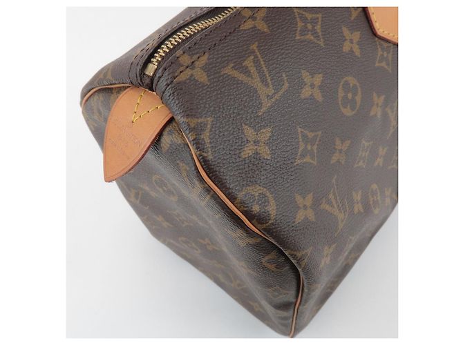 Louis Vuitton Monogram Speedy 40 Borsa a Mano Borsa Boston Marrone M41522 - vista 15