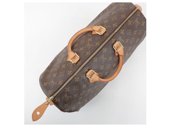 Louis Vuitton Monogram Speedy 40 Borsa a Mano Borsa Boston Marrone M41522 - vista 19
