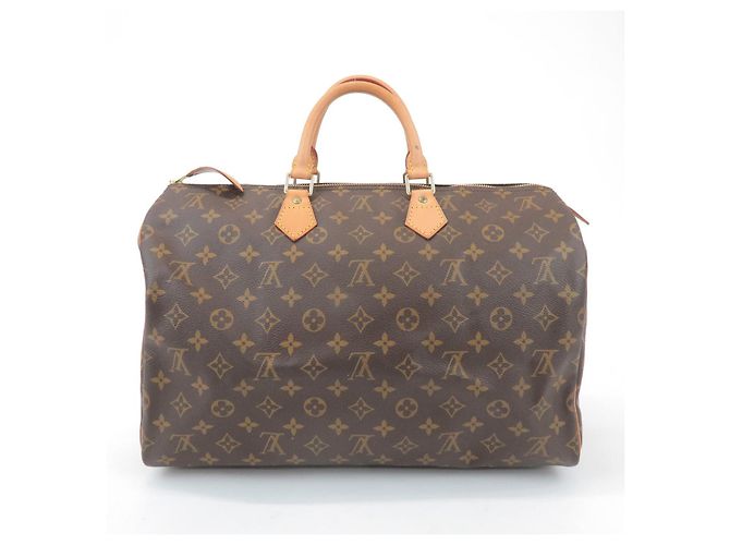 Louis Vuitton Monogram Speedy 40 Borsa a Mano Borsa Boston Marrone M41522 - vista 2