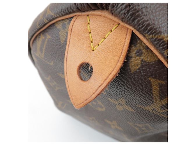 Louis Vuitton Monogram Speedy 40 Borsa a Mano Borsa Boston Marrone M41522 - vista 20