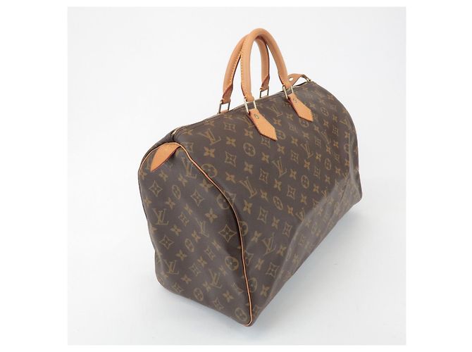 Louis Vuitton Monogram Speedy 40 Borsa a Mano Borsa Boston Marrone M41522 - vista 4