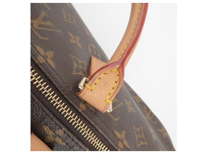 Louis Vuitton Monogram Speedy 40 Borsa a Mano Borsa Boston Marrone M41522 - vista 9