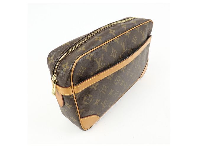 Louis Vuitton Monogram Compiegne 28 Pouch Clutch Bag Brown M51845 - vista 4