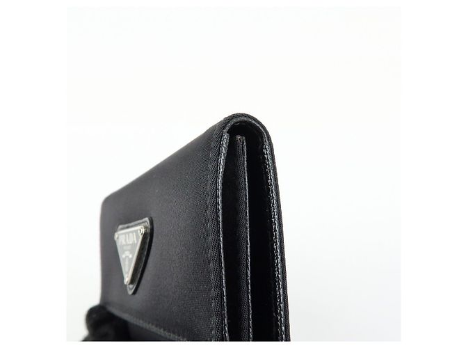 PRADA Portachiavi in nylon e pelle con logo Triangle e 6 anelli 1M0222 - vista 11
