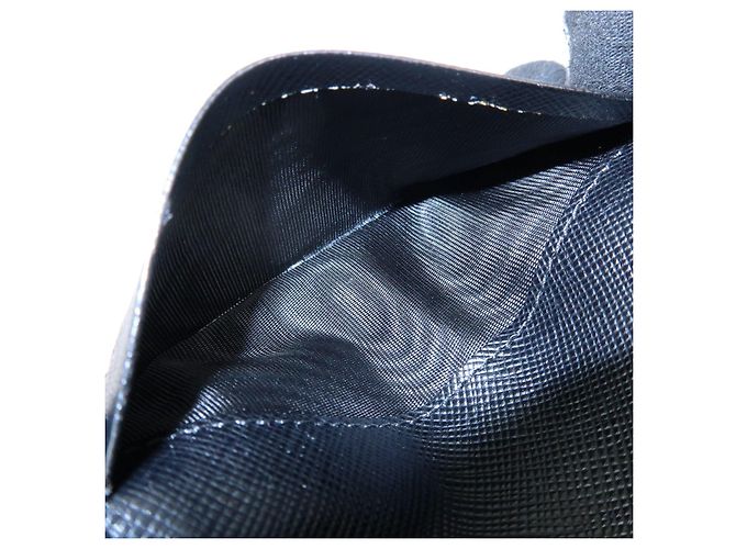PRADA Portachiavi in nylon e pelle con logo Triangle e 6 anelli 1M0222 - vista 17