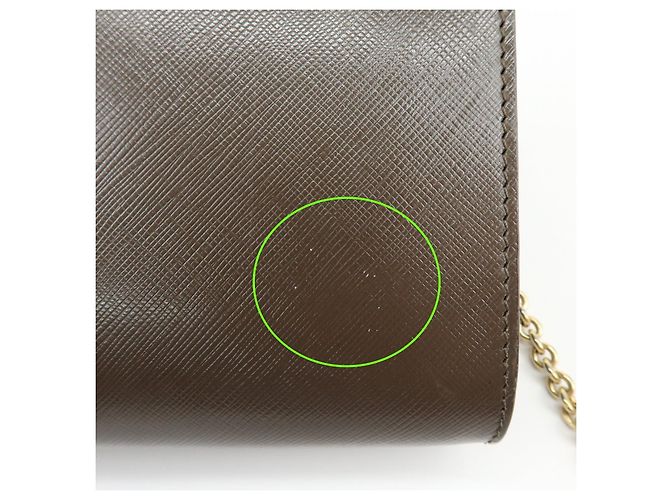 Salvatore Ferragamo Borsa a tracolla con catena Ferragamo Vara in pelle embossed con fiocco, Marrone - vista 12