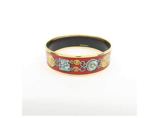 Hermès Bracciale Rigido HERMES Email GM Plated Red Gold - vista 2