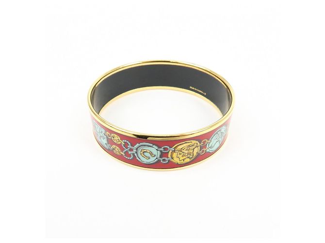 Hermès Bracciale Rigido HERMES Email GM Plated Red Gold - vista 3
