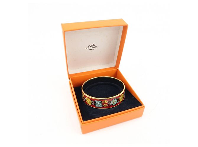 Hermès Bracciale Rigido HERMES Email GM Plated Red Gold - vista 9