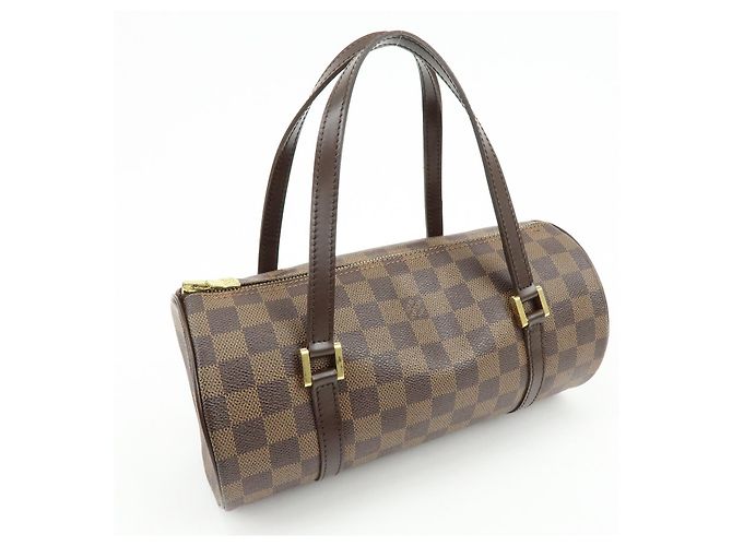 Louis Vuitton Damier Ebene Papillon 26 Hand Bag Brown N51304 - vista 4